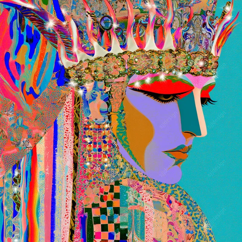Trippy Maximalist Portraits