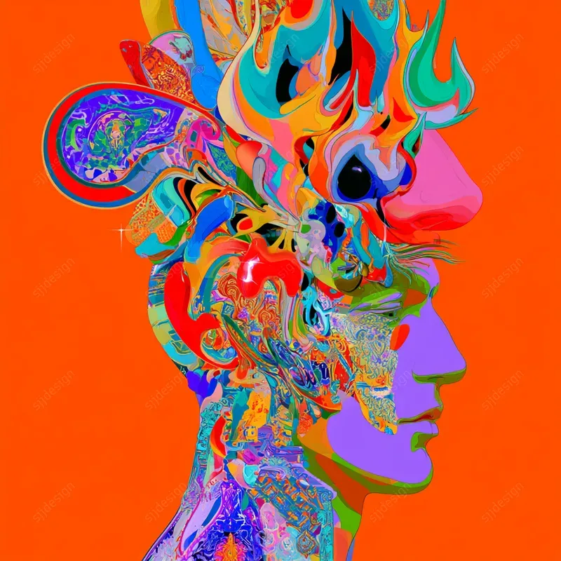 Trippy Maximalist Portraits