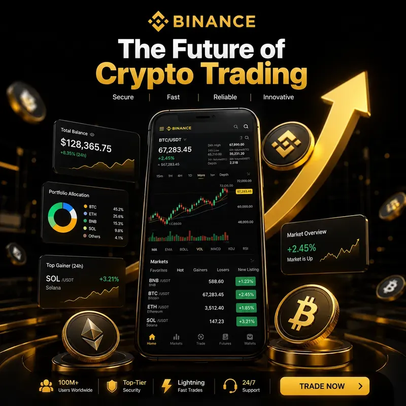 3D Crypto Trading App Posters