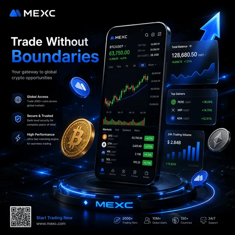 3D Crypto Trading App Posters