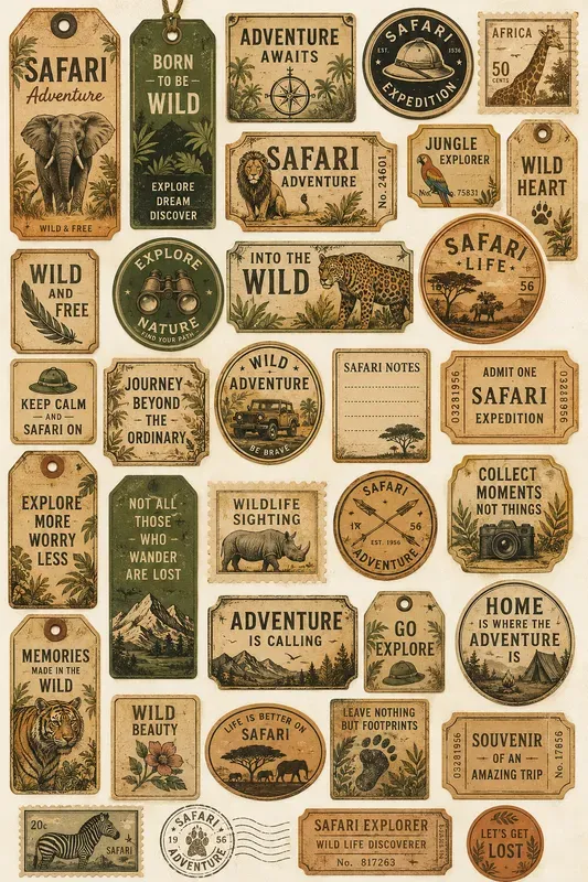 Vintage Adventure Memory Cards