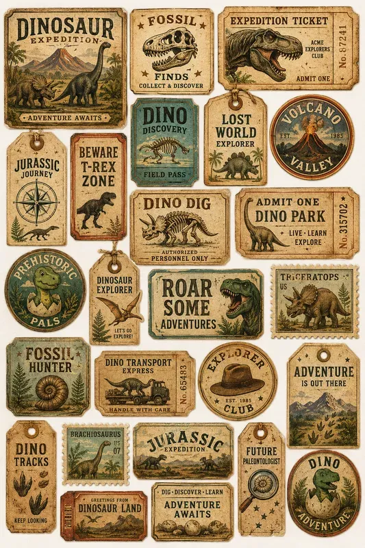 Vintage Adventure Memory Cards