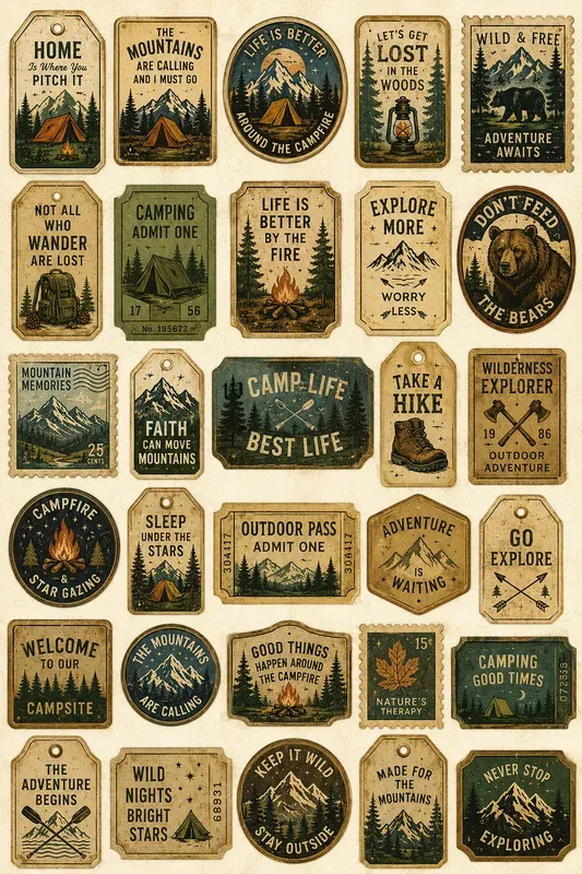 Vintage Adventure Memory Cards