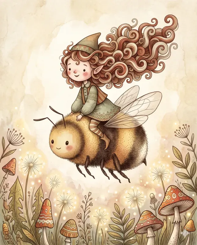 Whimsical Folk Storybook Illustrations