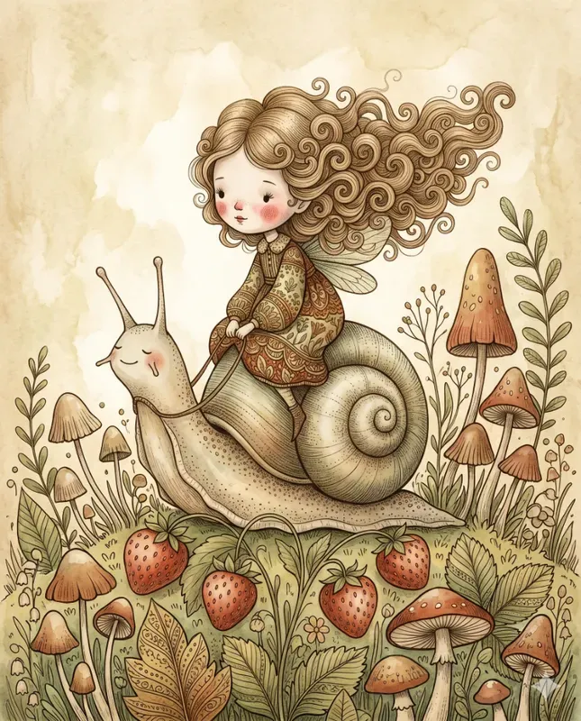 Whimsical Folk Storybook Illustrations