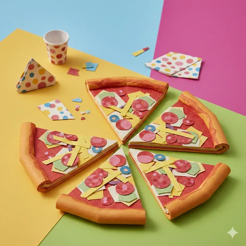 Colorful Origami Food Sets