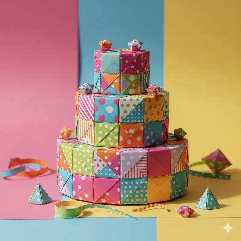 Colorful Origami Food Sets
