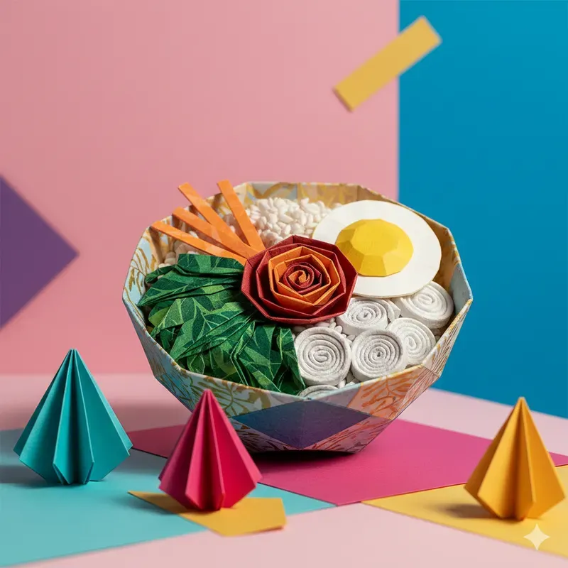 Colorful Origami Food Sets