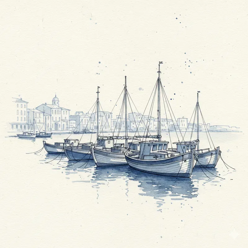 Fineliner Ink Bluewash Sketches