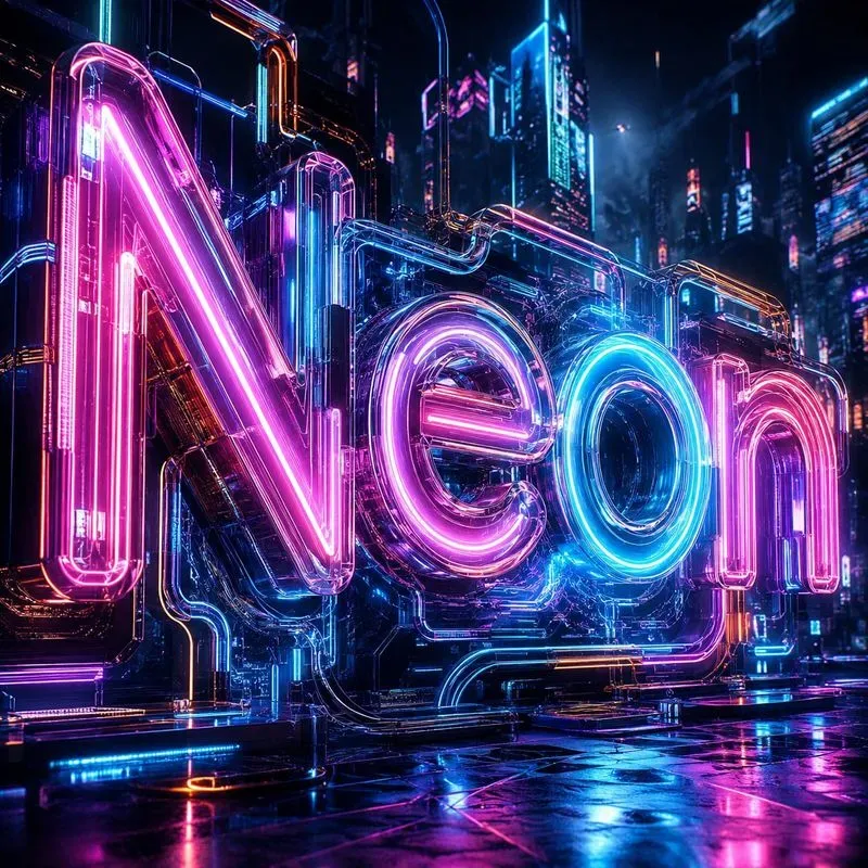Neo3D Experimental Typography Artworks