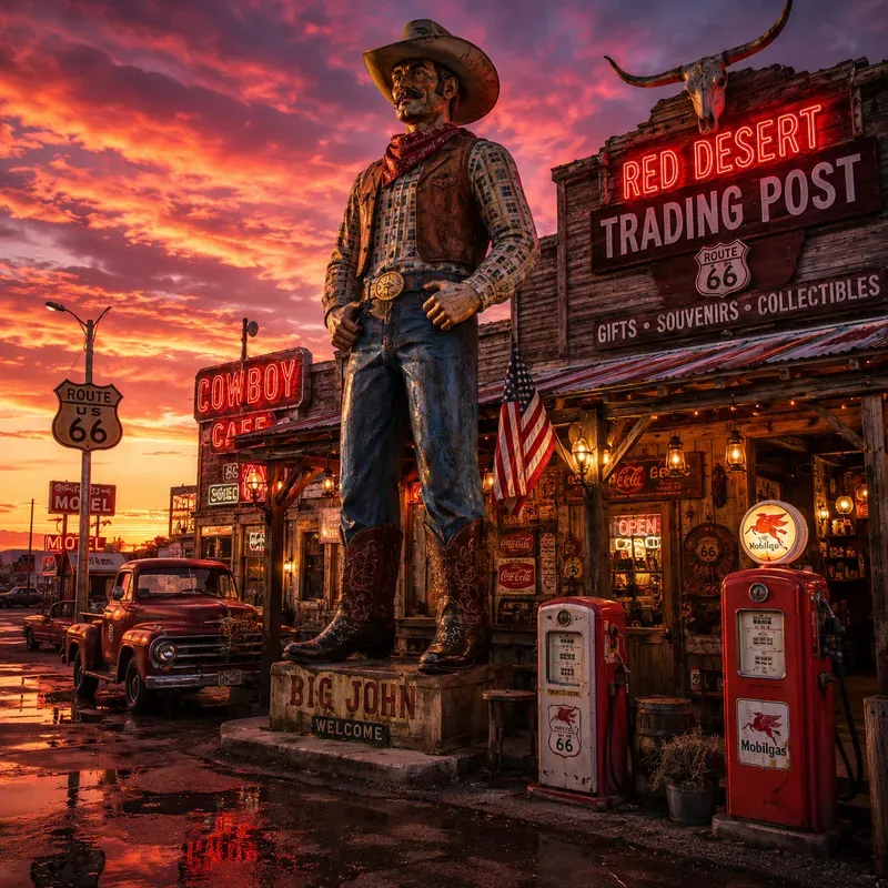 Vintage Americana Roadside Dreams