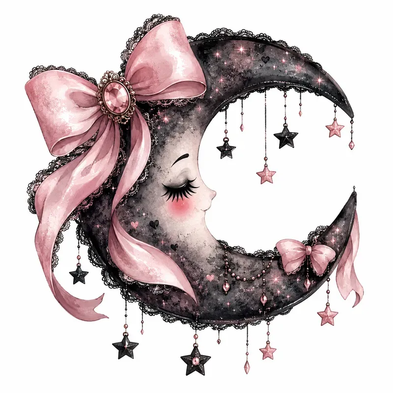 Coquette Gothic Halloween Watercolors