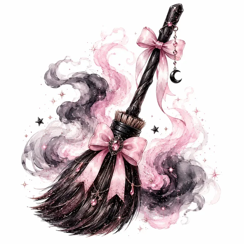 Coquette Gothic Halloween Watercolors
