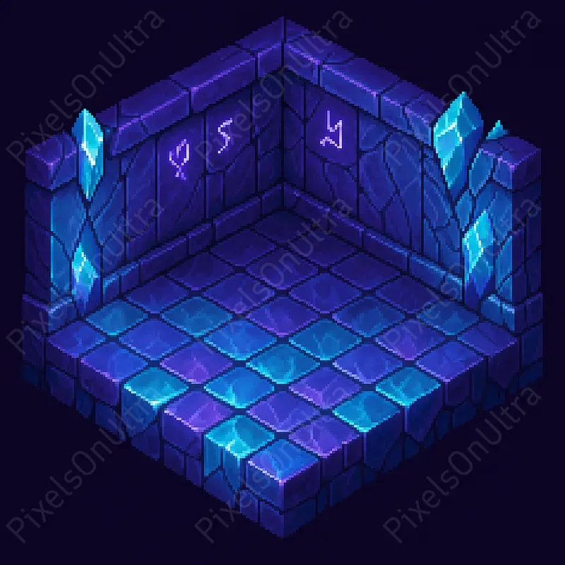 Empty Angled 16bit Pixel RPG Rooms