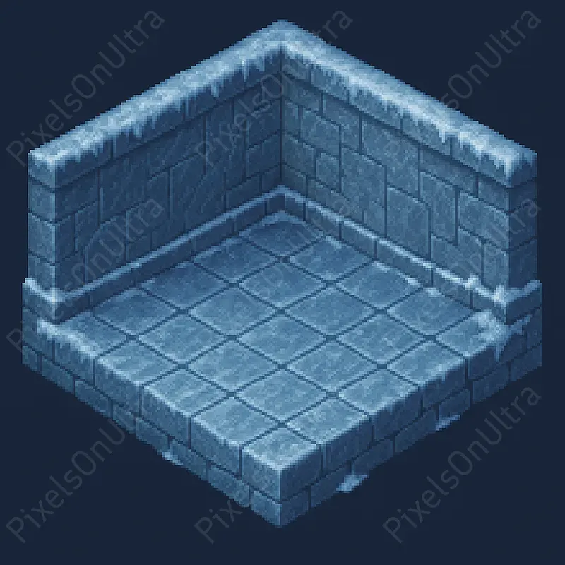 Empty Angled 16bit Pixel RPG Rooms