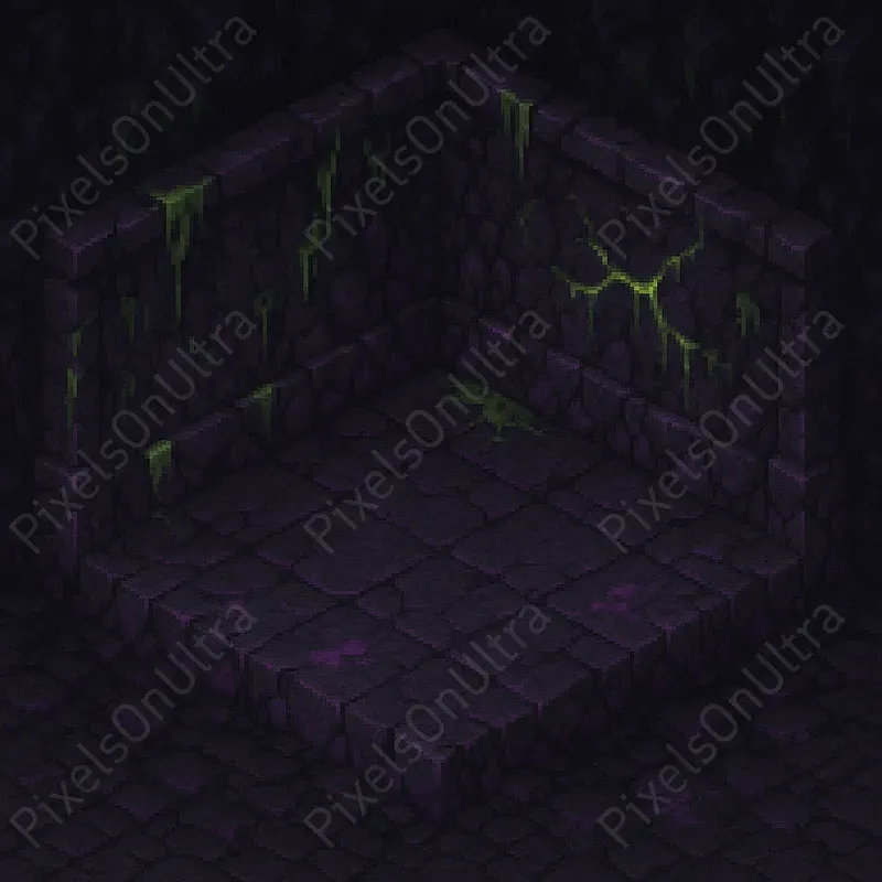 Empty Angled 16bit Pixel RPG Rooms