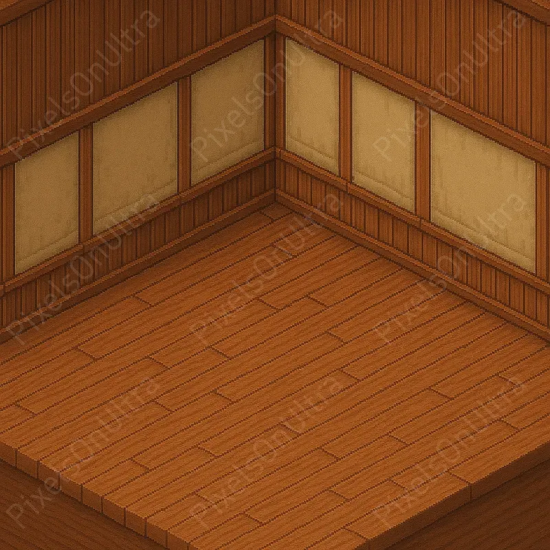 Empty Angled 16bit Pixel RPG Rooms