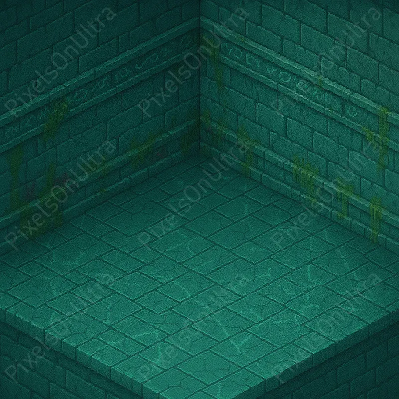 Empty Angled 16bit Pixel RPG Rooms