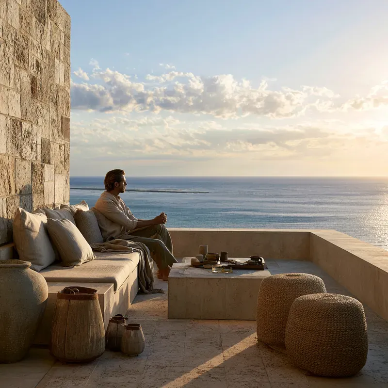 Coastal Terrace Escape Photography