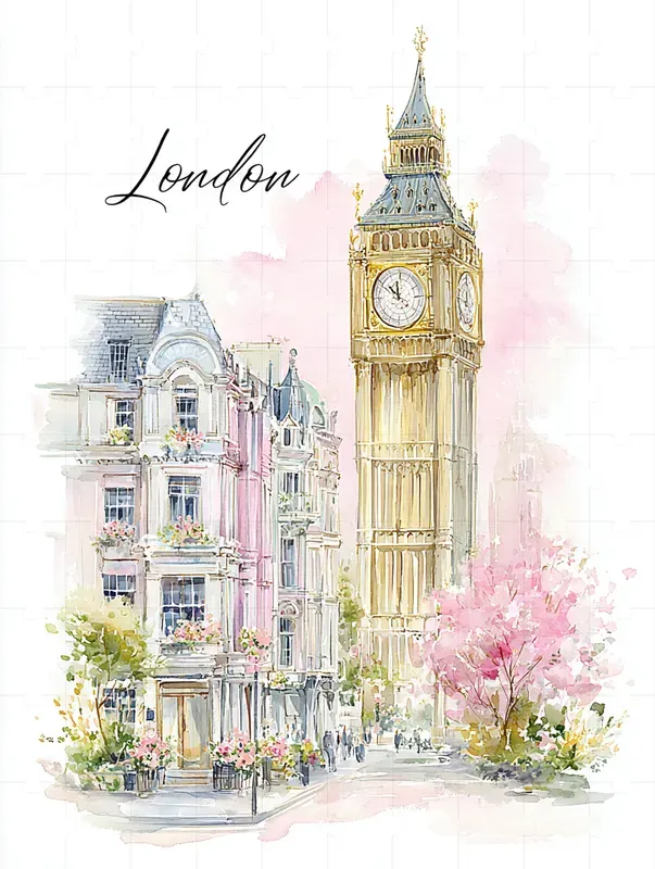 Viral Travel City Poster Illustrations