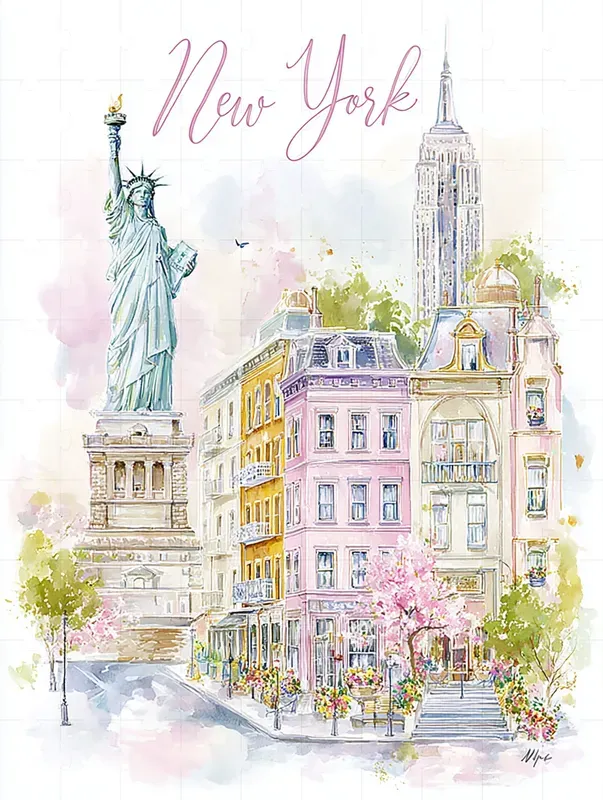 Viral Travel City Poster Illustrations