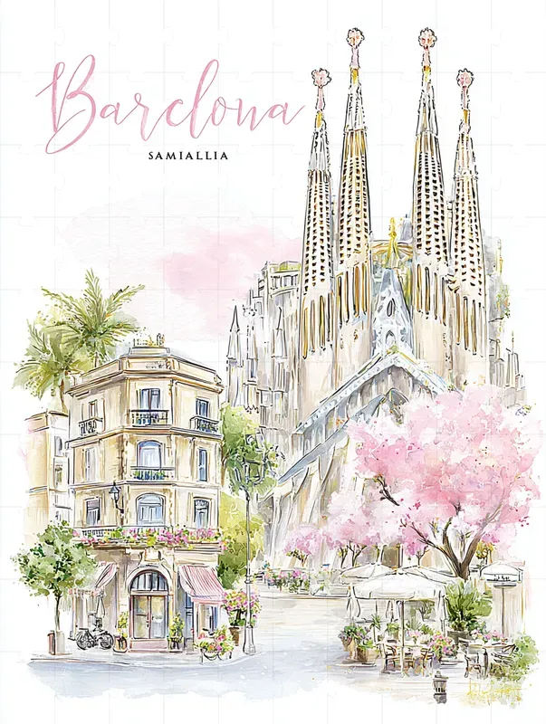 Viral Travel City Poster Illustrations
