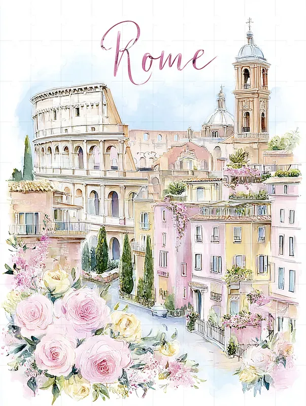 Viral Travel City Poster Illustrations