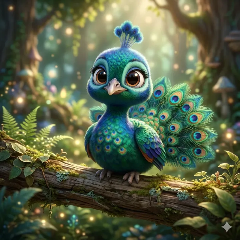 3D Pixar Style Cute Bird Characters 4K