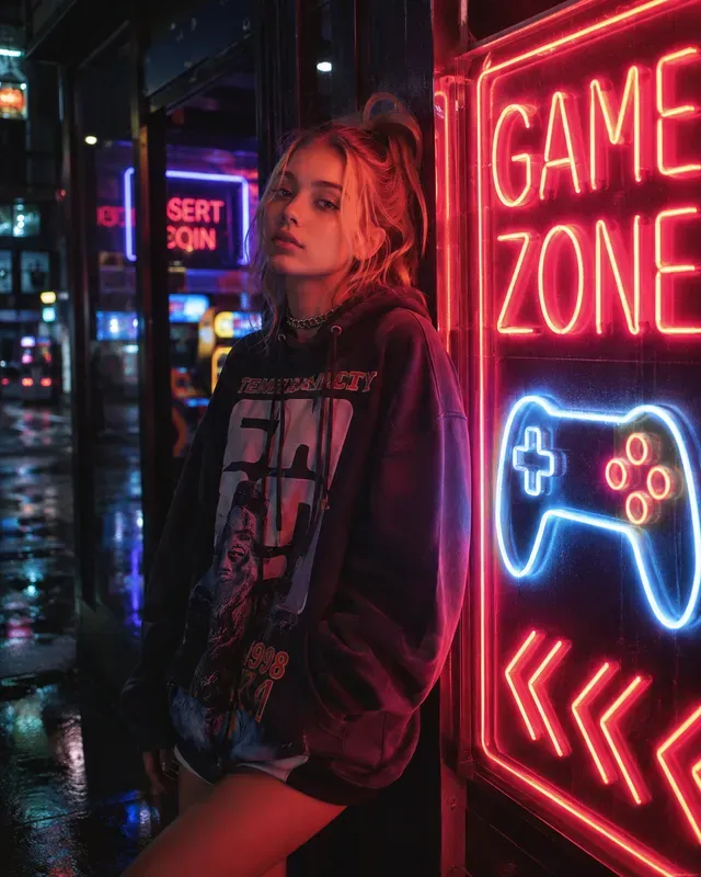 Cyberpunk Neon Streetwear