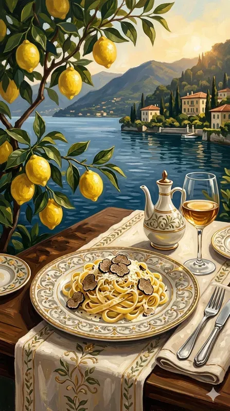 Acrylic Gastronomic Italian Luxury Lakes