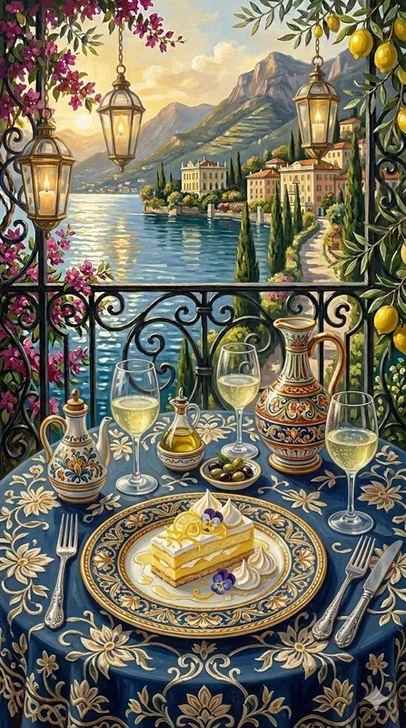 Acrylic Gastronomic Italian Luxury Lakes