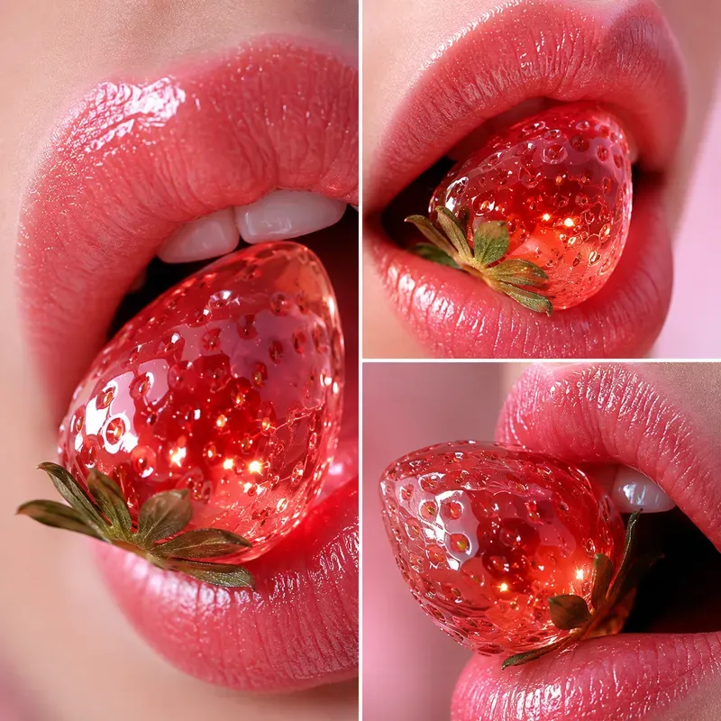 Surreal Candy Mouth Closeups