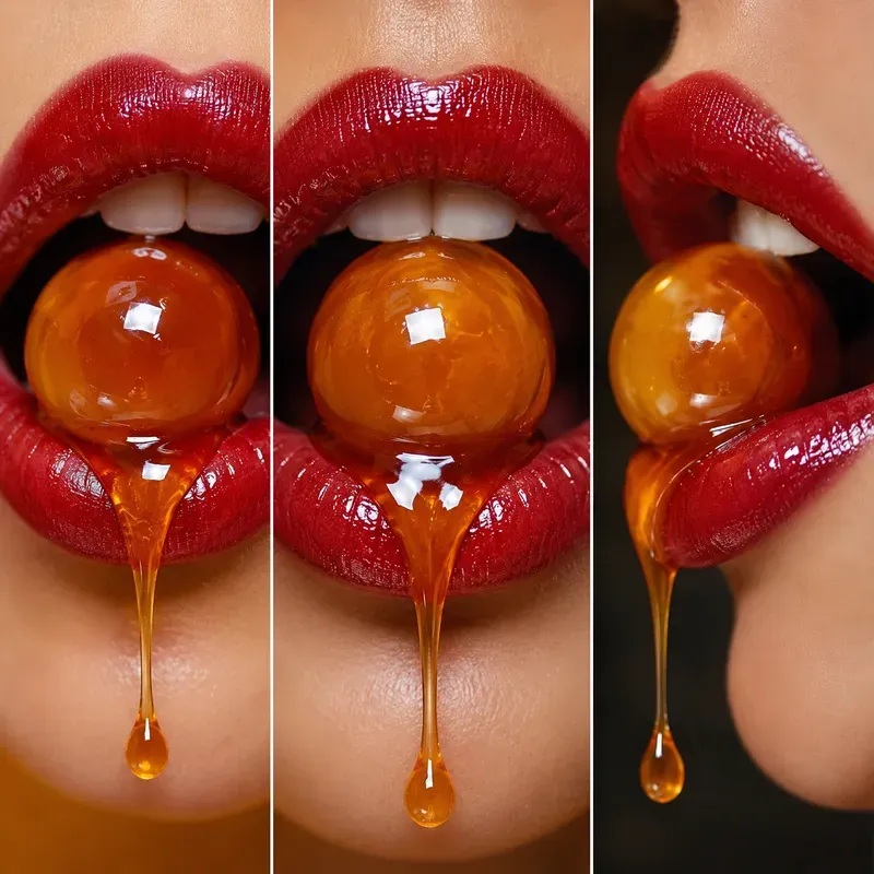 Surreal Candy Mouth Closeups