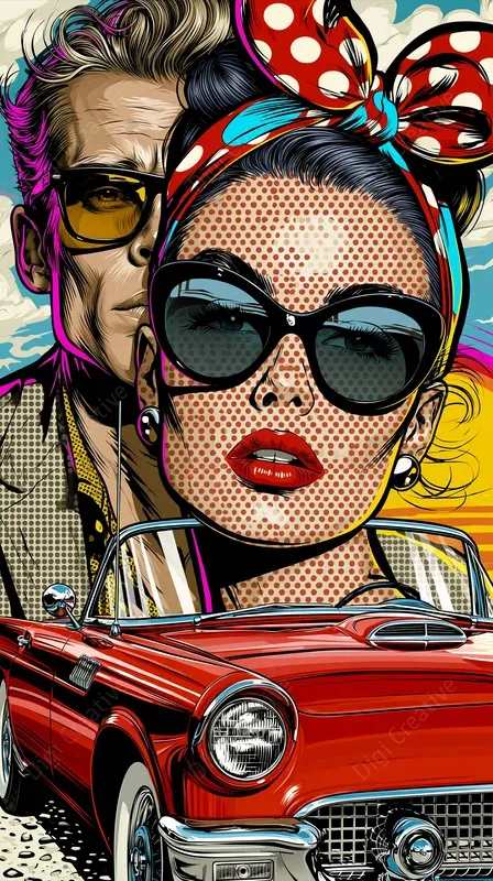 Retro Synthwave Pop Art Posters