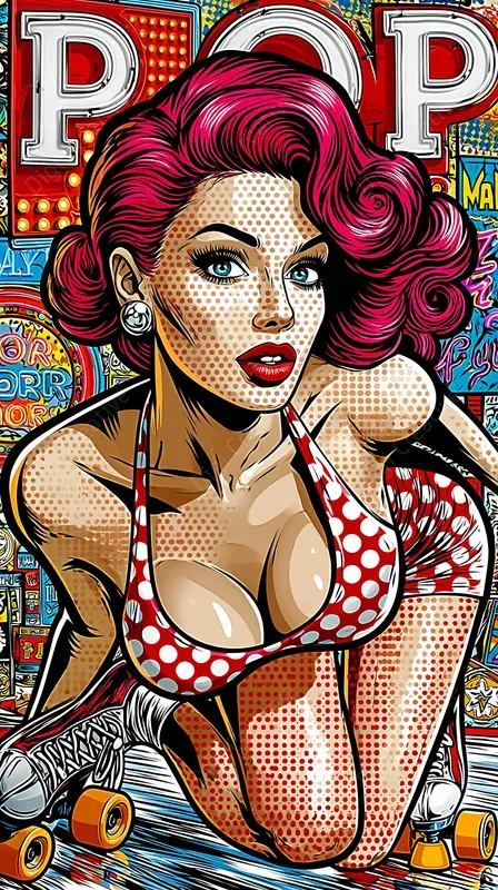Retro Synthwave Pop Art Posters