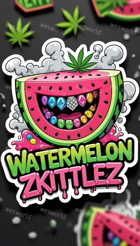 Logo Graffiti Urban Stickers Cannabis