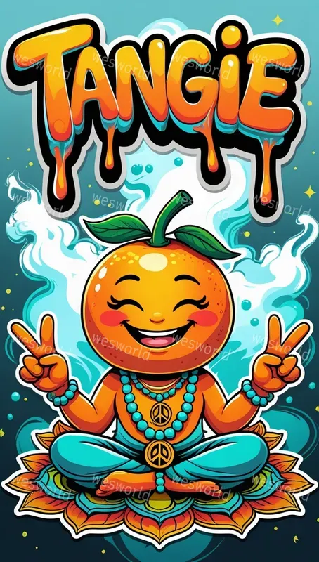 Logo Graffiti Urban Stickers Cannabis