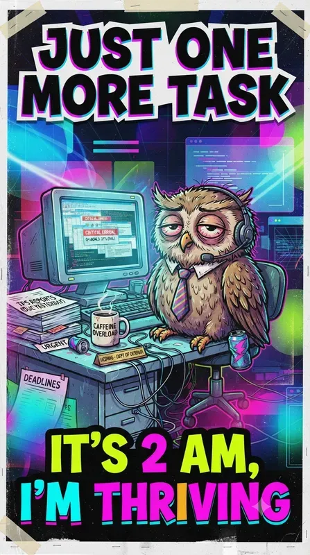 Ironic Office Animal Zine Posters