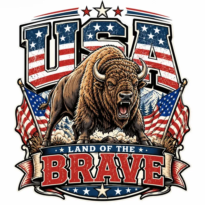 Patriotic Sticker Design Generator