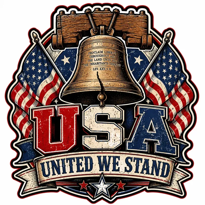 Patriotic Sticker Design Generator