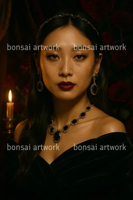 Luxury Perfume Ad Portraits