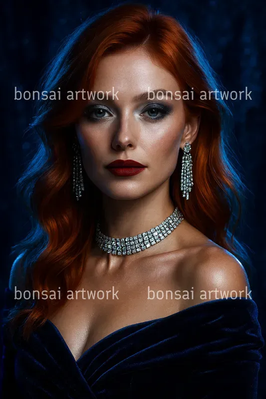 Luxury Perfume Ad Portraits