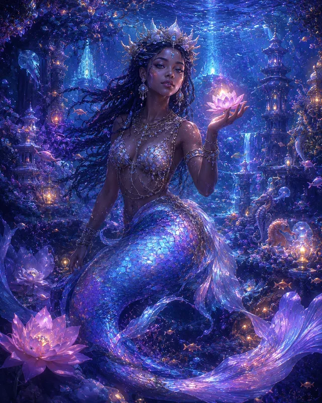 Dreamy Mermaids Underwater