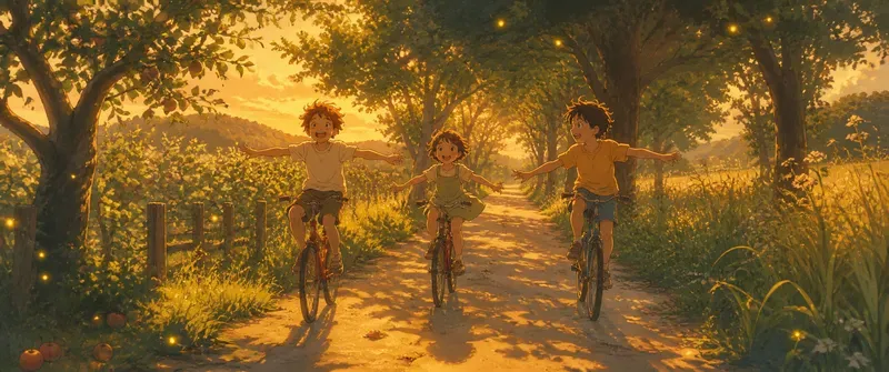 Cinematic Childhood Memory Illustrations