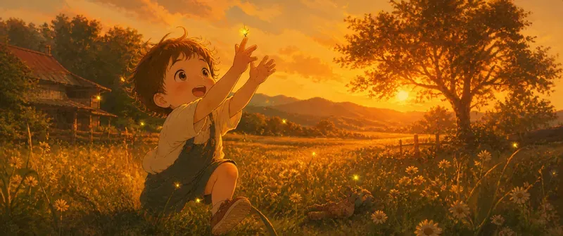 Cinematic Childhood Memory Illustrations