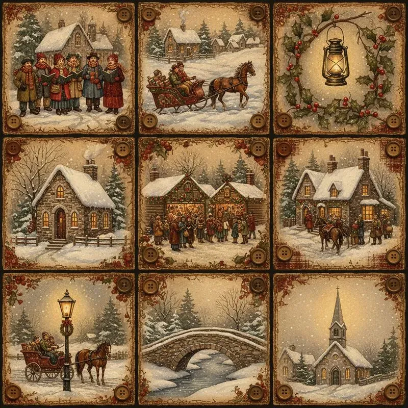 Christmas Junk Journals Vintage Plaid