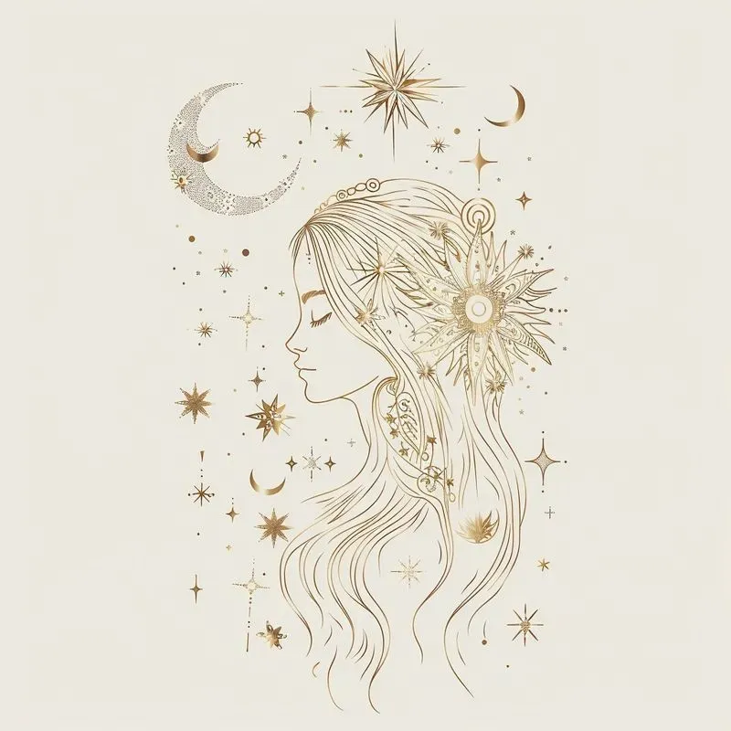 Boho Zodiac Symbol Illustrations