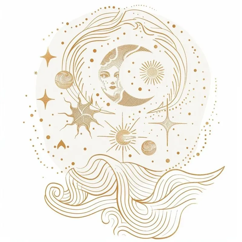 Boho Zodiac Symbol Illustrations