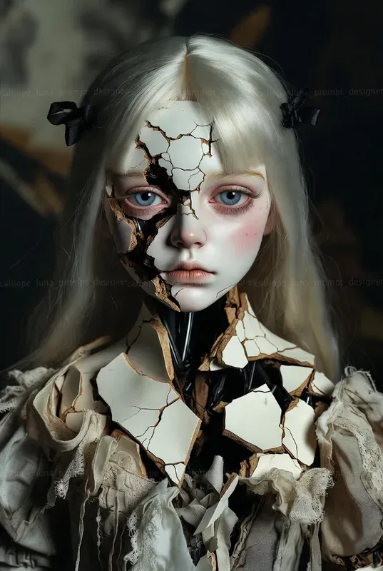 Porcelain Shatter Portraits