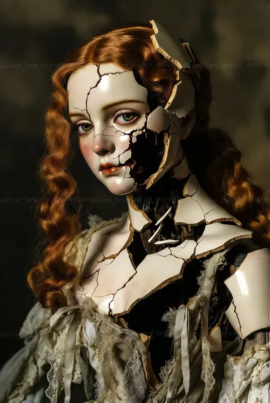 Porcelain Shatter Portraits